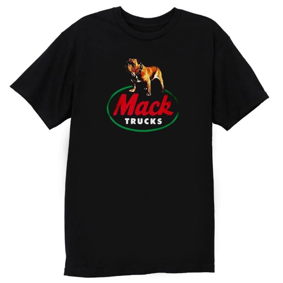 Mack Truck Bulldog Vintage 80s Classic Vehicle Fan Retro Graphic Auto T-Shirt159 - Picture 1 of 5